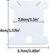 300 Pieces Plastic Floss Bobbins for Cross Cotton Thread Craft DIY Sewing Storage, Thread Organizer Holder, Embroidery Thread Cards Cross Stitch B...
