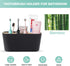 Toothbrush Holders for Bathrooms Bamboo Toothbrush and Toothpaste Holder Electric Tooth Brush Holder Large Toothbrush Organizer for Bathroom Count...