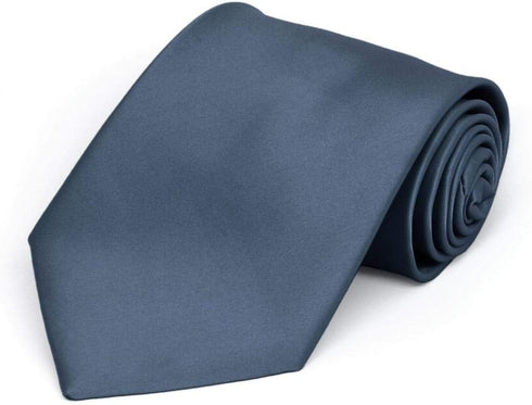 tiemart Premium Solid Color Extra Long Necktie 63" Length...