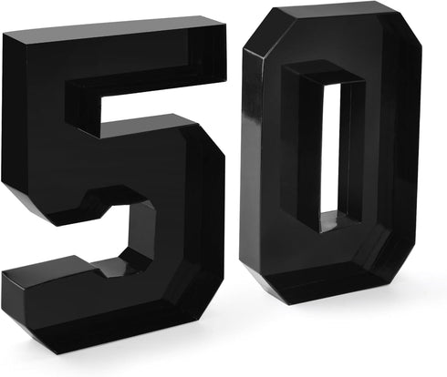 Cardboard Number for Charcuterie 50 Set Fillable Tray 10.2'' Black Charcuterie Paper Box for 50th Birthday Anniversary Party Decorations Chocolate...
