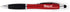 Light Up Scripture Pens With Stylus - Strong & Courageous, Red Illuminated LED Ballpoint Pen With Black Ink, Bible Study Pens For Bible Journaling...