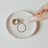Sweet Water Decor Ring Jewelry Dish Tray | Great for Her Engagement Engaged Ring Dish Holder Bride Ring Holder Gold Ceramic Trinket Tray Wedding A...