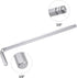 uxcell 3/8" Ball End Hex Key Wrench, L Shaped Long Arm CR-V Repairing Tool, SAE Sizes...