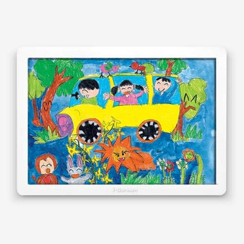 i-SCREAM Bulletin Board Art Frame - A3 Paper-Size White Rectangular Frame for Hanging Photos, Paintings, Drawings on Walls, Boards as Decoration i...
