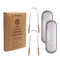 Gaia Guy Copper Tongue Scraper with Metal Case - 2 Pack - Plastic Free Tongue Scrapers for Adults, Tongue Cleaner for Oral Care & Hygiene...