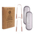 Gaia Guy Copper Tongue Scraper with Metal Case - 2 Pack - Plastic Free Tongue Scrapers for Adults, Tongue Cleaner for Oral Care & Hygiene...