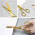 7 Inch Gold Tailor Scissors Golden Straight Recycled Stainless Steel Dressmaker Fabric Shears Tailors Sewing Scissors for Costume Crafts Arts Fabr...