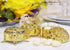 2.5 Inch Plastic Trinket Box Wedding Favor Table Decorations-Gold (12 Sets)...