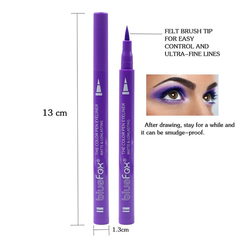 12 Pcs Colorful Eyeliner, Smudge-proof Waterproof Liquid Eyeliner, Long wearing eye liner Neon Makeup Eyeliner,Highly pigmented,Colourful Eyeliner...