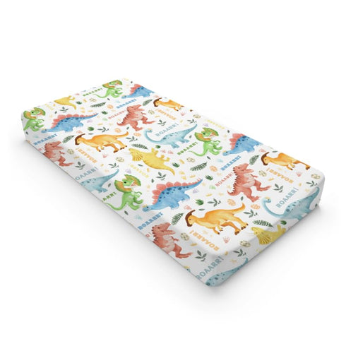 Dinosaurs Changing Pad Cover, Dinosaur Pattern Baby Diaper Changing Table Pad Cover, Unisex Dinosaur Diaper Changing Sheet for Baby Boy Girls, Din...