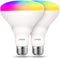 LVWIT Smart LED Bulbs, BR30 Wi-Fi Smart Light Bulb, E26 100W Replacement, Work with Alexa, Google Assistant, Tuya App, Dimmable 1300 Lumens RGB Co...
