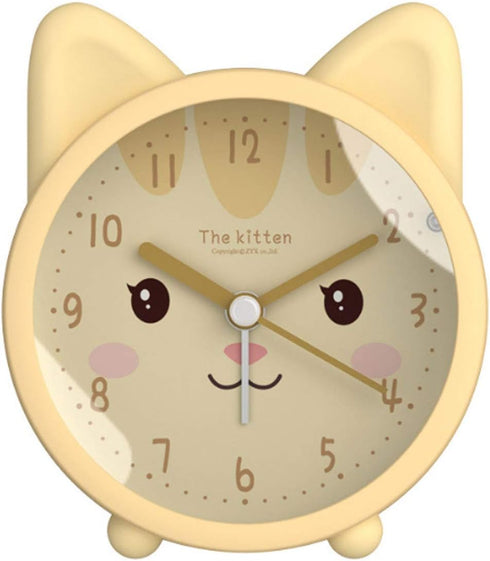 3" Cartoon Animal Alarm Clock Silicon Analog Silent Non Ticking Backlight Desk Clock...