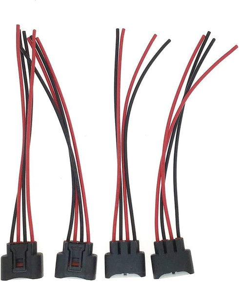 Pack of 4 Ignition Coil Female Connector Plug Harness Pigtail Fits HS250h Pontiac Vibe Scion tC Camry Corolla Highlander Matrix RAV4 Solara Chevro...