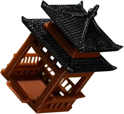 GANAZONO Mini Pagoda Statue Miniature Japanese Garden Pavilion Aquarium Fish Tank Micro Landscape Ornament for Fairy Garden Accessories S...