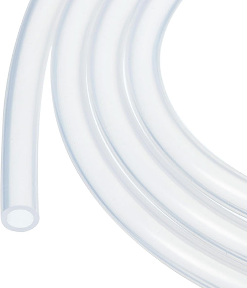 6.6ft 1/8" ID x 3/16" OD Silicone Tubing Clear 3.2mm x 4.8mm Industrial Plastic Tubing Pure Silicone Hoses for Pump Siphoning Draining Irrigation ...