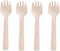 50 Pieces 4.13 Inch Disposable Mini Wooden Forks Disposable 2 in 1 Spoon and Fork Dessert Fork Fruit Fork Ice Cream Spoons for Scooping Soft Foods...