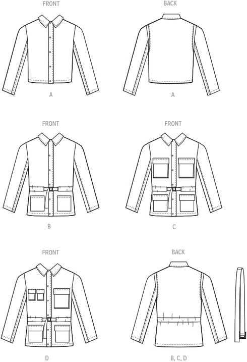 McCall's Men's Collared Jacket Sewing Pattern Kit, Design Code M8371, Sizes 34-36-38-40-42...