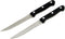 Chef Craft Select Steak Knife Set, 4.5 Inch Blade 8.25 Inches In Length 2 Piece Set, Stainless Steel/Black...