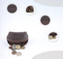 Leather Moon Pocket Coin Case Mini Squeeze Coin Purse Pouch Change Holder Tray Purse Wallet for Men & Women : Dark Brown...