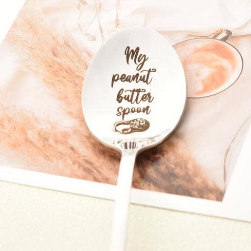 My Peanut Butter Spoon Gift for Peanut Butter Lovers Funny Husband Wife Dad Anniversary Christmas Gifts for Daughter Grandma Grandpa Birthday Gift...