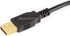 Monoprice 105442 3ft USB 2.0 A Male to A Male 28/24AWG Cable (Gold Plated) -Black for Data Transfer Hard Drive Enclosures, Printers, Modems, Camer...