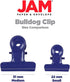 JAM PAPER Metal Bulldog Clips - Small - 22mm - Purple - 25/Pack...