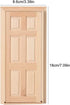 1:12 Doll House Mini Wooden Door, DIY Hollow Wooden Door Set Simple Styling 1: 12 for Dollhouse Living Room for Your Interior Model...