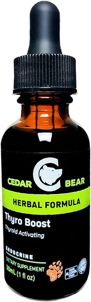 Cedar Bear Thyro Boost a Liquid Herbal Supplement That Helps Activate and Build Thyroid Function and Structural Integrity 1 Fl Oz...