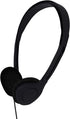 Bulk Over The Head Inexpensive Disposable Headphones Wholesale Lot Kids Individually Bagged for Schools, Libraries, Hospitals (1 Pack, Black)...