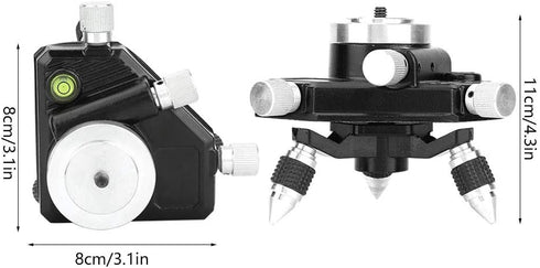 Laser Level Adapter, 360° Rotating Base Laser Level Adapter with Standard 1/4" Thread for most Laser Level Devices...