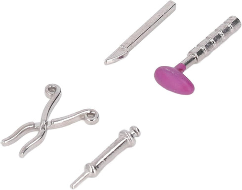 Dollhouse Stethoscope Set, Multipurpose 5Pcs Mini Medical Appliance Model for 1:12 Doll House...