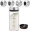 7 oz Salt Pepper Shakers with Adjustable Outlet Holes Clear Glass Shaker Bottles Spice Seasoning Cans for Kitchen Decor and Home Restaurant BBQ Ca...