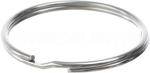 CleverDelights 2" Key Rings - 10 Pack - Large Split Key Rings - Strong Key Chain Ring Connector - 2 Inch...
