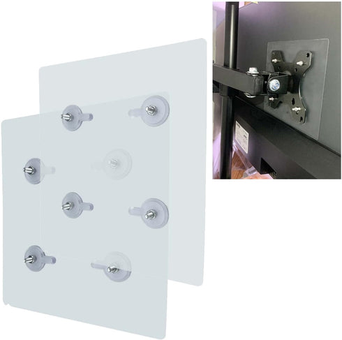 VESA Mount Adapter Bracket Kit Non-VESA Mounting Universal for 75 VESA Monitor Arm Compatible 2 Pack...