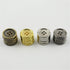 100 Pcs Round Craft Buttons 4 Holes Metallic Color Plastic Buttons for Sewing (Silver)...