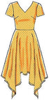 McCall's Patterns M7315 Misses' Handkerchief-Hem Dresses, Size E5 (14-16-18-20-22)...