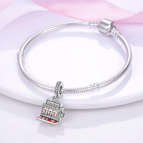 Parmuz 925 Sterling Silver Charm for Bracelet Necklace for Women Dangle Love Heart Clover Couple Travel Charm Beads Pendants DIY Jewelry Gift...