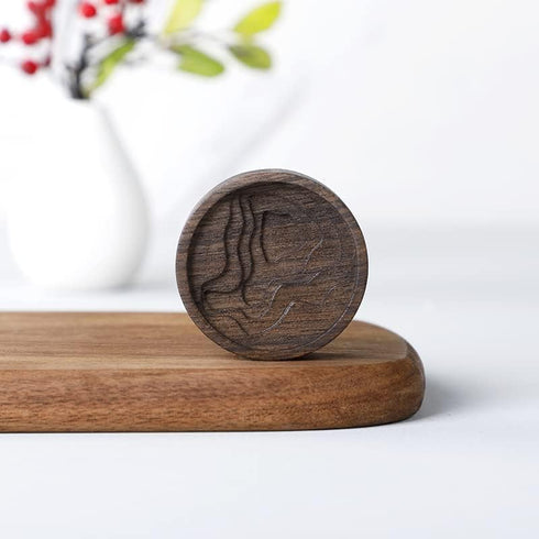 Essential Oil Diffuser, 2 Pieces Pack Wooden Aromatherapy Round Home Office Car Diffuser…...