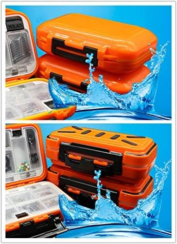 Waterproof Fishing Lure Box Spoon Hooks Baits Storage Tackle Box Containers for Casting Fishing Fly Fishing,Large/Medium/Small Lure Case...