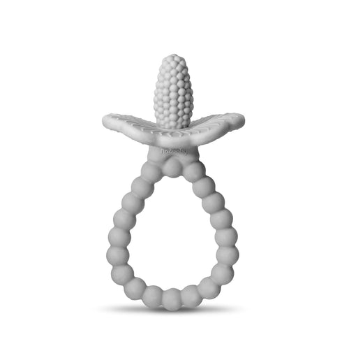 RaZbaby RaZberry Plus Baby Teether – Easy-to-Hold Toy for Front & Back Teething Relief, BerryBumps Texture for Sensory Development, Soothes Sore G...