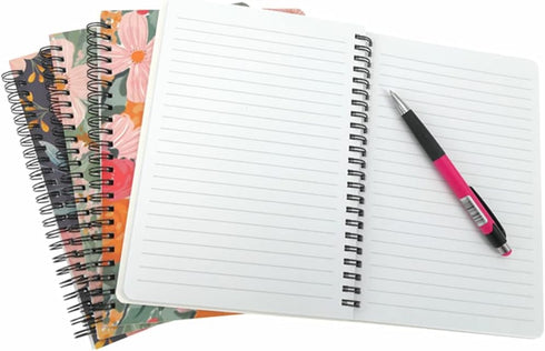 ALIMITOPIA Spiral Notebook Journal,Wirebound Ruled Sketch Book NotePad Diary Memo Planner,A5 Size(8.3X5.7) & 80 sheets (Floral-D)...