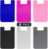 6 Pack Phone Card Holder,Silicone with 3M Adhesive Stick-on cell Phone Wallet,Slim Id Credit Card Holder Pouch Sleeve Pocket Compatible with iPhon...