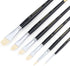 Transon Paint Brush Set 6pcs Art Painting Flexible Bristle for Acrylic Watercolor Gouache Oil Leather Canvas and Face Painting...