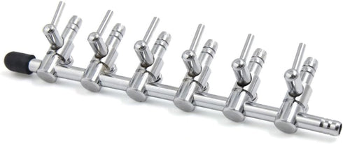 uxcell® 3Pcs Stainless Steel 6 Way Air Flow Branch Outlet Control Valve for Aquarium...
