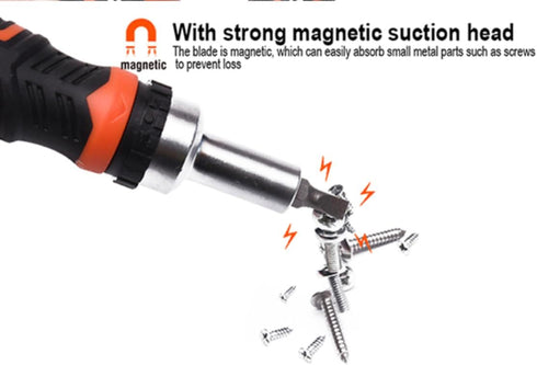 Edward Tools 31 Piece Ratchet Screwdriver Set - Easy Ratchet Screwdriver Pro Strong Magnetic Bit Tips includes Phillips, Slotted, Hex, Torx - 5-10...