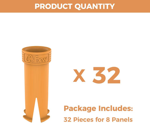 FXW 32 Pieces Muffler Tubes, Only Suitable for FXW Dog Playpen?Patented, Orange...