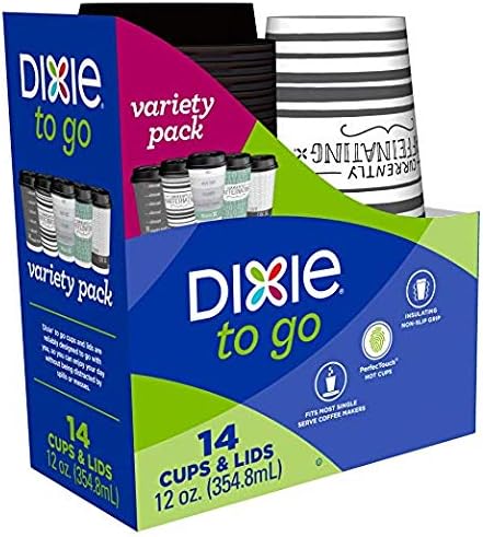 14-Pk. Coffee Cups with Lids, 12-oz....