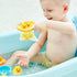 Bath Toy Baby Bathtub Duck Toy Set, 1 Pcs Ducky Animals Fishing Net with 6 Pcs Water Floating Sea Animals Duck Toys, Bathroom Floating Pool Fishin...