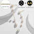 Irregular Freshwater Cultured Pearls Long Drop & Dangle Earrings 14K Gold Plated Pearl Tassel for Women (5 PEARLS)...