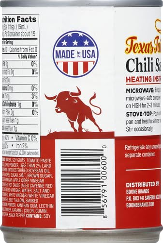 Texas Tailgate Chili Sauce for Burgers and Dogs, 10 Oz...